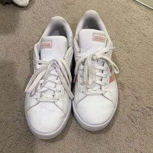 adidas Women's Athletic Shoes White and Pink